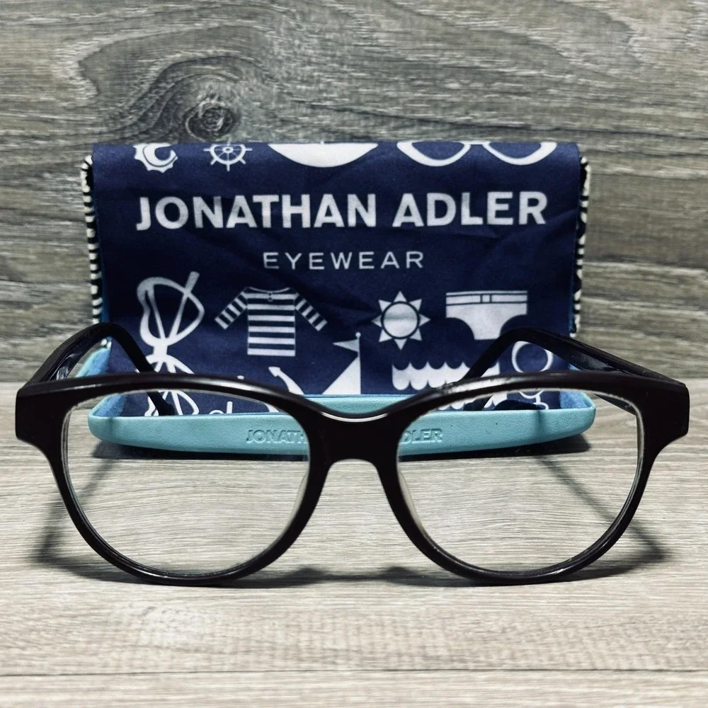 Jonathan Adler JA310 UF Eyeglass Frames Womens 53-17-140 Burgundy‎ Tortoise